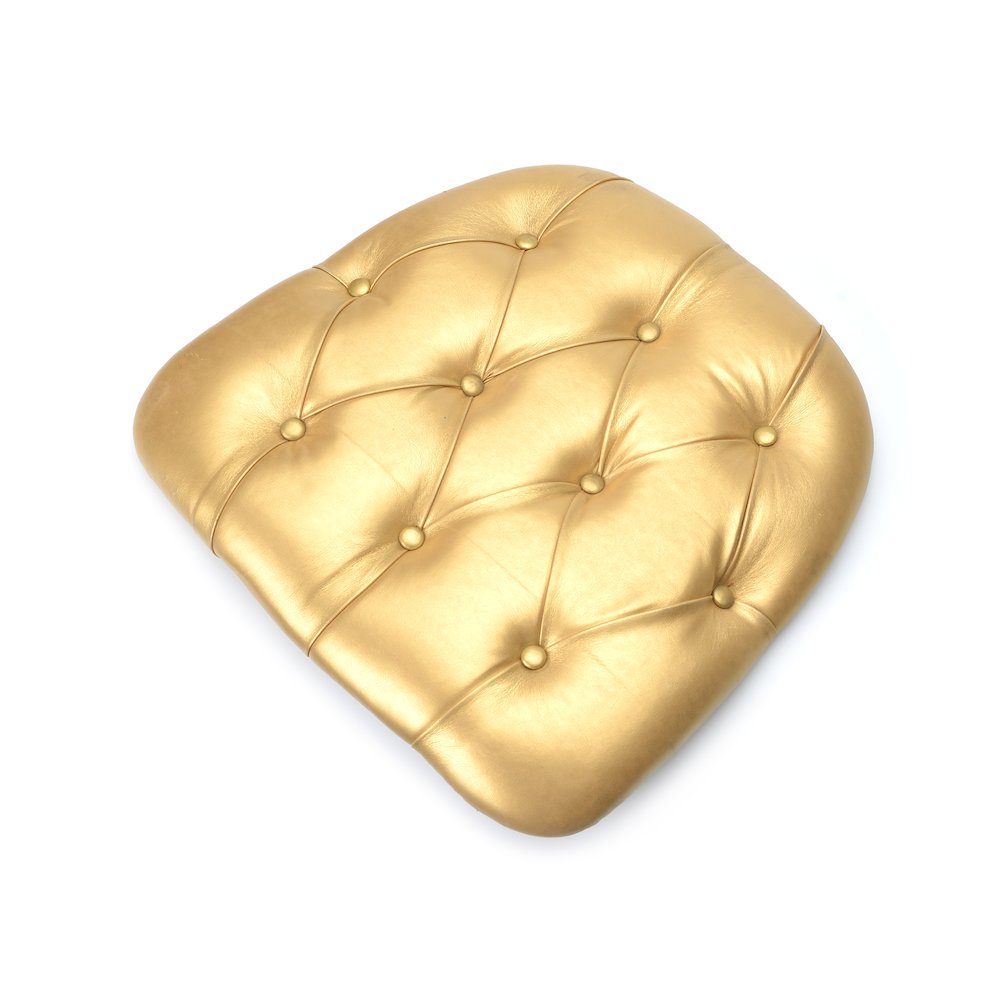 Commerical Seating Products CUP-V GL Gold Tufted Vinyl Cushions Chairs