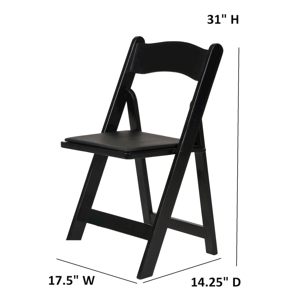 Commerical Seating Products American Padded Folding Chairs Black