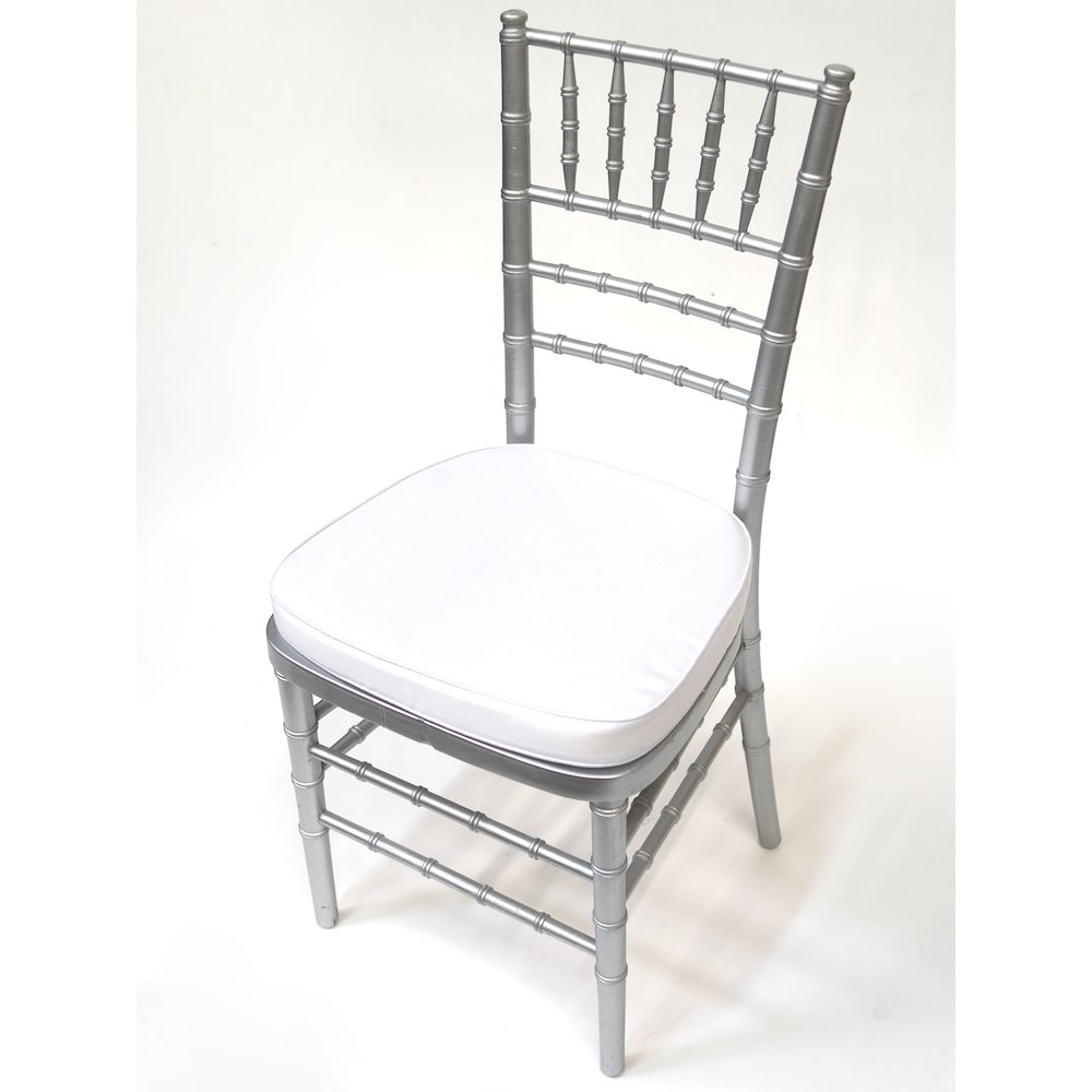 Commerical Seating Products Hoop and Loop White Cushions Chairs