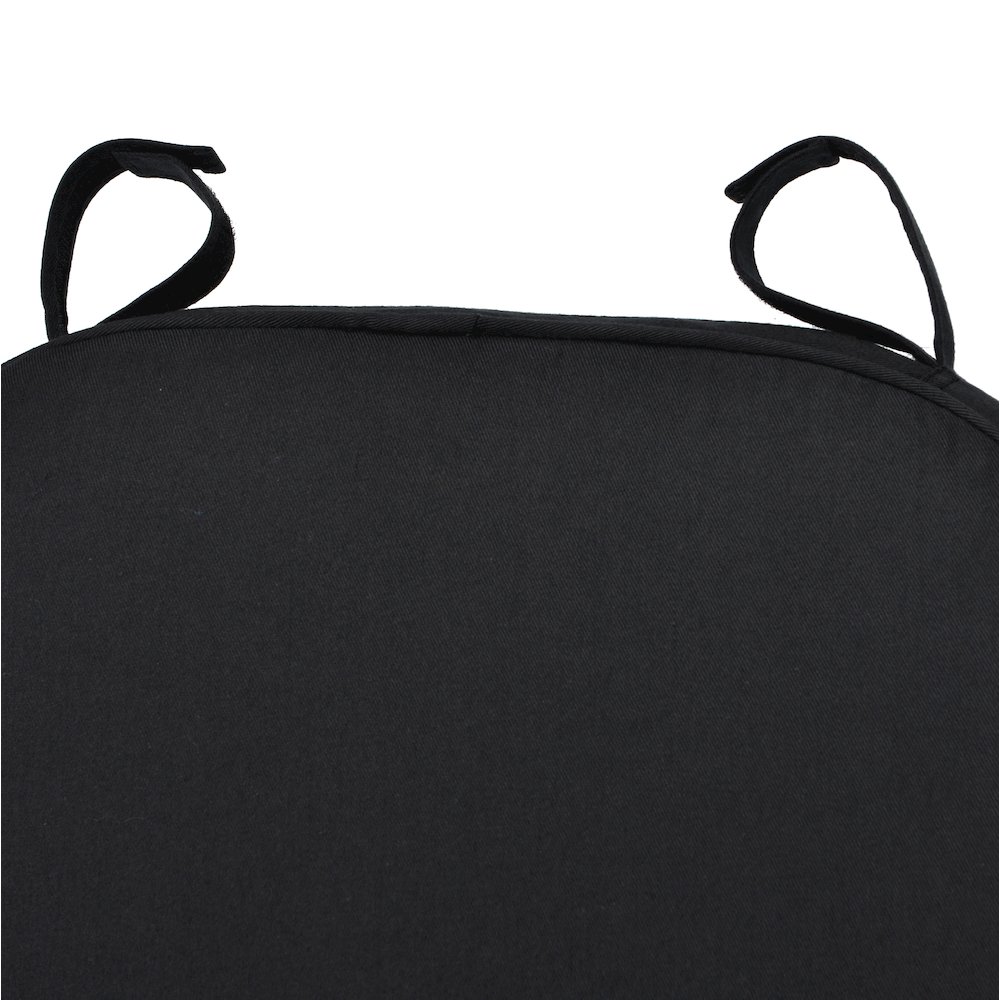 Commerical Seating Products Hoop and Loop Black Cushions Chairs