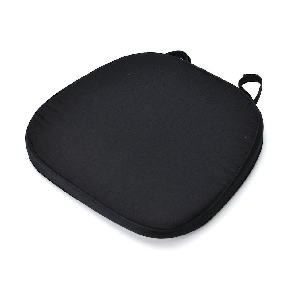 Commerical Seating Products Hoop and Loop Black Cushions Chairs