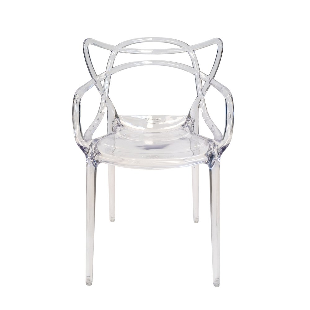 Set Of 1 Kids David Side Chair – Clear