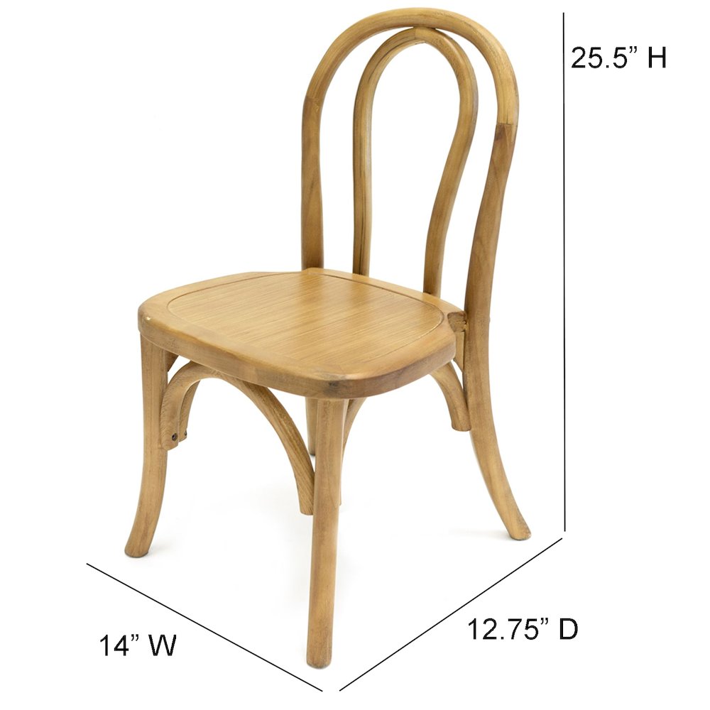 Commerical Seating Products Kids Bentwood Tinted Raw Chairs