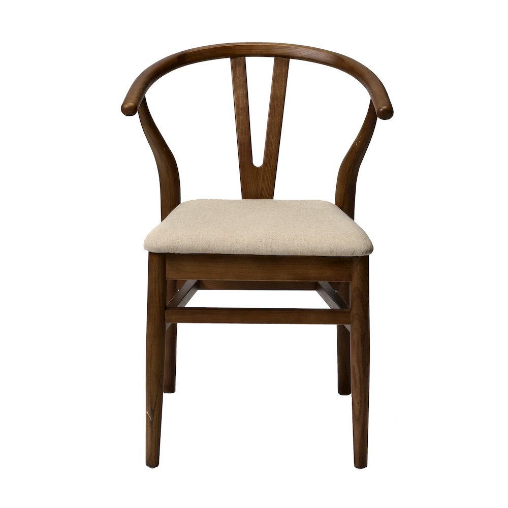 Commerical Seating Products Mid Century Café Dark Walnut Dining Chairs
