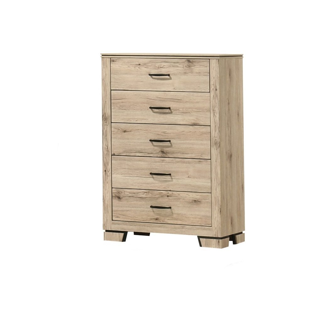 Light Oak 5-Drawers Chest