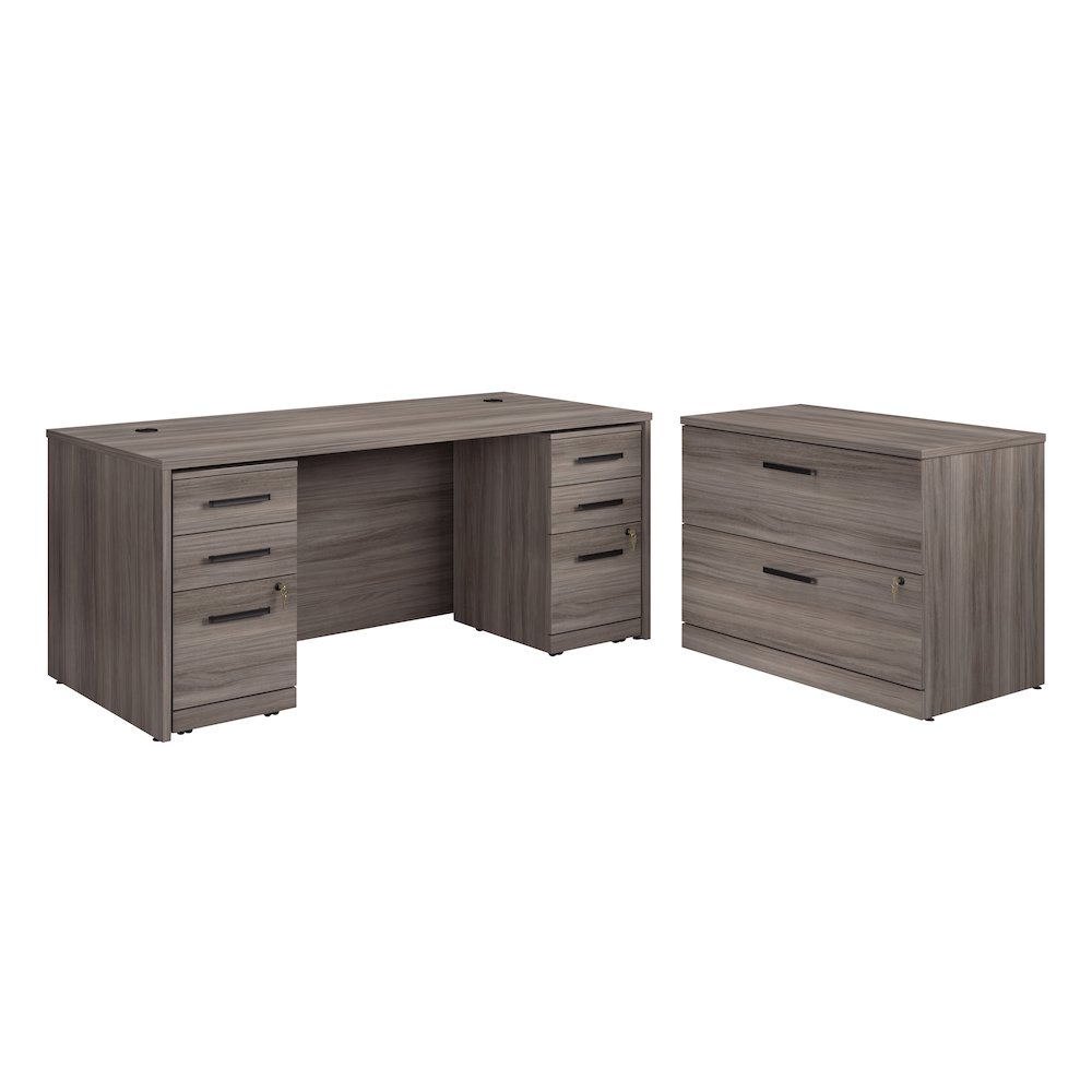 Affirm 72×30 Shell 3 Drawer Pedestal LAT Ste