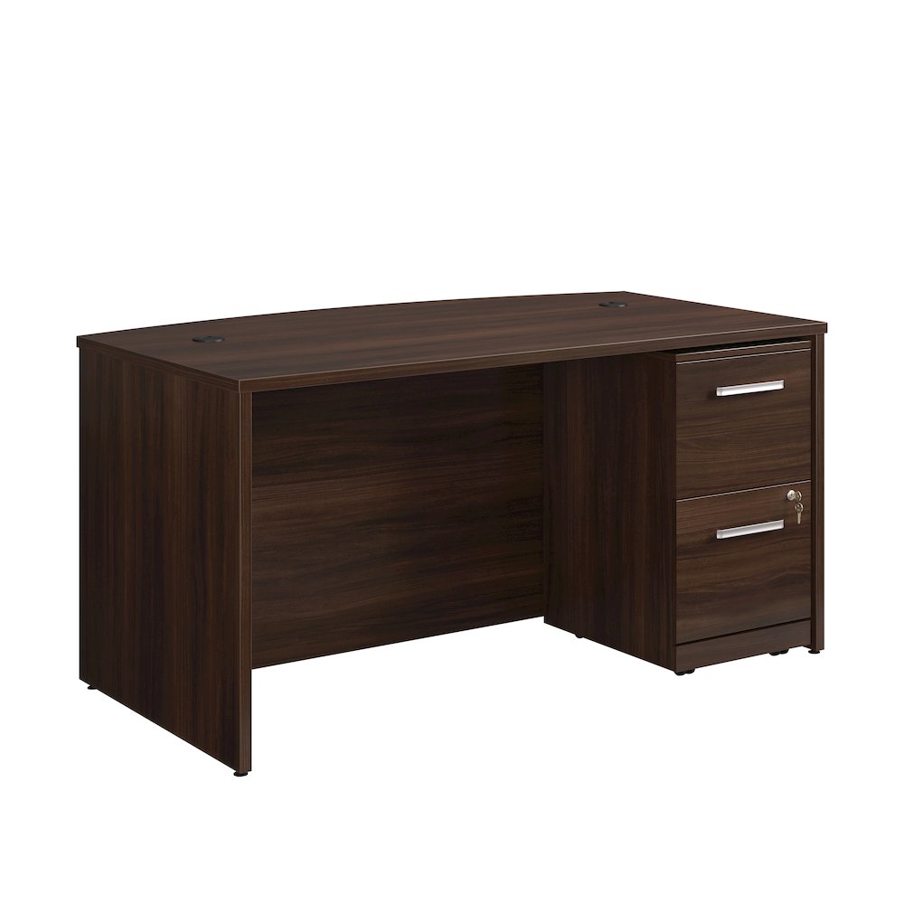 Affirm 60″ x 35″ 2-File Single Ped Bowfront Desk