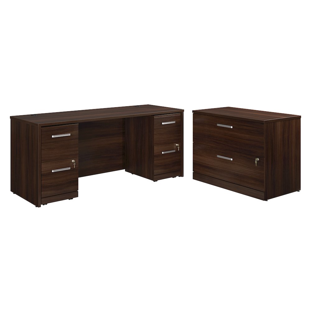 Affirm 72×24 Shell 2 Drawer Pedestal LAT Ste