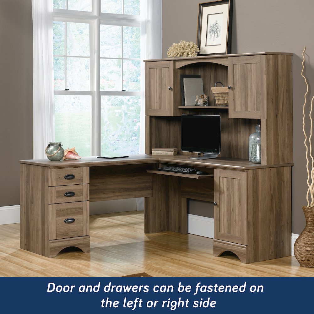 Harbor View Corner Hutch Desk Ste