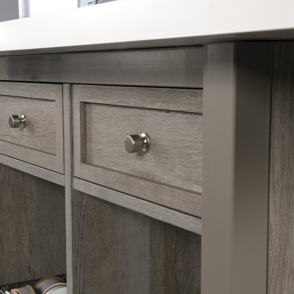 Durable Craft Work Table with Storage/Pantry cabinets