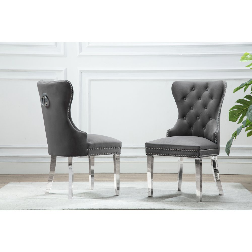 Velvet Tufted Dining Chair