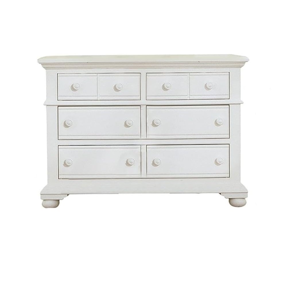 Cottage Traditions Double Dresser with Mirror – White Cottage