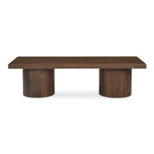 Reclaimed neem wood takes center stage in the Hadley coffee table as each piece tells its own story of thoughtful craftsmanship. The 2-inch thick rectangular top
