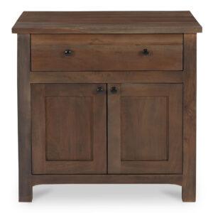 Finished in a rich dark brown