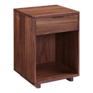 beautiful storage for the bedroom. Minimalism is captured naturally with the Osamu nightstand in solid walnut. Open for more