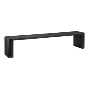 the Post dining bench's gentle geometries come alive with each dining experience. Available in two sizes
