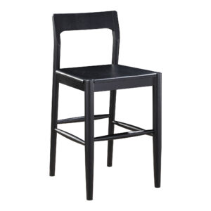 upright seating without crowding the counter. A scratch-resistant surface handles daily use with ease