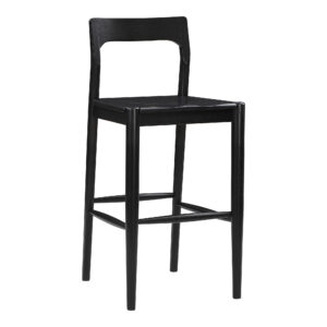 the Owing counter stool is an updated take on a mid-century style. Its mid-height