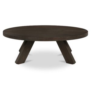 This one’s got a leg up on tradition. Alden starts with a timeless shape and carves in a twist: sculptural leg cutouts that lighten the base and sharpen the silhouette. Crafted from solid oak with a wire-brushed