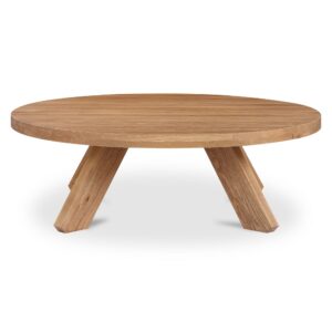 This one’s got a leg up on tradition. Alden starts with a timeless shape and carves in a twist: sculptural leg cutouts that lighten the base and sharpen the silhouette. Crafted from solid oak with a wire-brushed