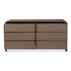 the tonal woven soft rush front adds texture while complementing the solid mango wood construction of the Rye collection. More commonly recognized as Tatami-omote
