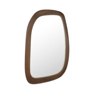 Not your average oval—and that’s the point. The Levi Mirror takes a familiar shape and gives it a playful twist
