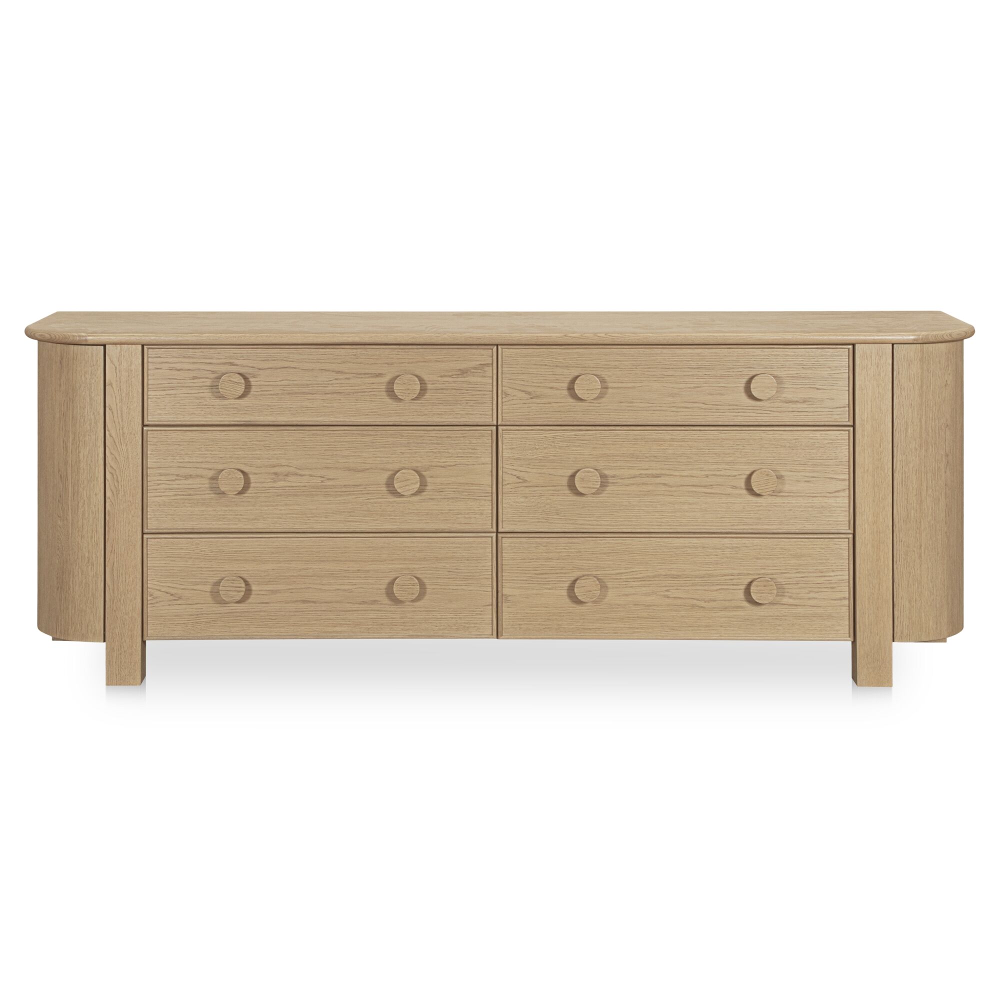 Loren 6 Drawer Dresser Natural