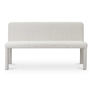 The Place dining banquette is a seating range that embodies comfort