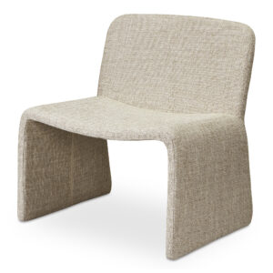 not obvious. The heather beige upholstery brings calm