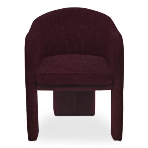 Fully upholstered in easy-to-clean performance fabric and generously sized