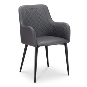 the Cantata dining chair is made with sturdy steel legs and durable