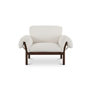 The Cardero lounge chair's solid ash frame