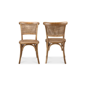 the Churchill dining chair nods to the spirit of modern-rustic