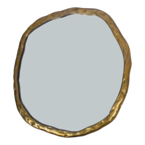 and this one hangs easily in a lighter-weight aluminum frame. Artfully rustic with an organic touch to its wood-like design.