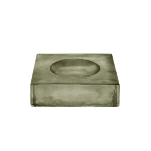 Crafted from thick cast glass