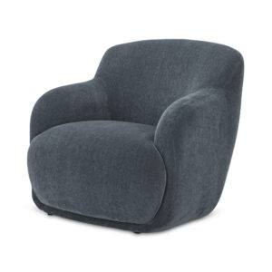 this lounge chair wraps you in comfort with soft curves