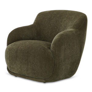 this lounge chair wraps you in comfort with soft curves