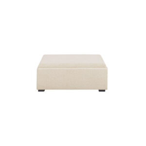 The Montana storage ottoman offers a serene silhouette and hidden functionality. The dual-purpose top reveals a durable melamine tray
