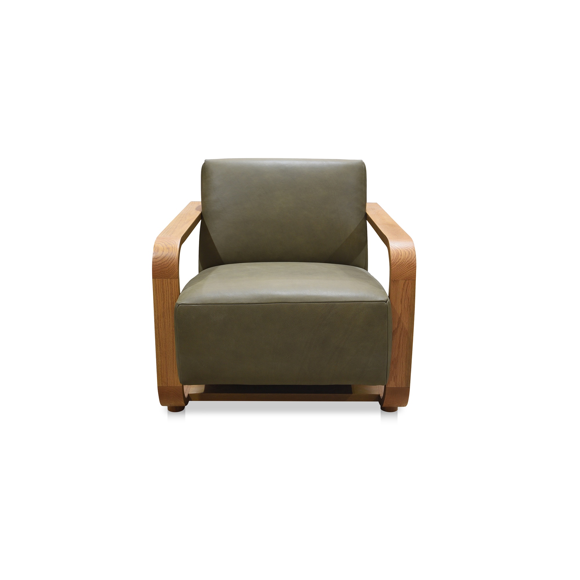 Eckersley Lounge Chair Olive Leather