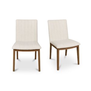 A chair that looks light but works hard. The Demi combines a slim oak frame