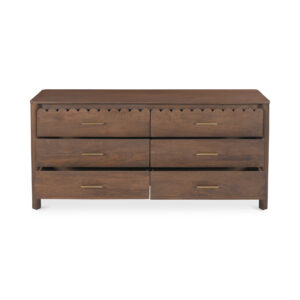 pairing a clean silhouette with gentle geometric curves. Monolithic round legs ground the form