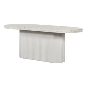 the Lyon outdoor dining table is a statement of easy
