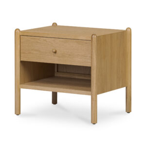 the Billy nightstand embodies playful inventiveness and charming quirkiness. The legs