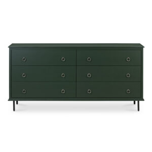 The Reagan 6-drawer dresser harmonizes the old with the new
