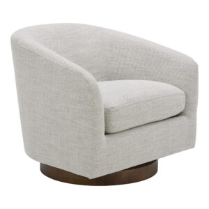 floating base design. Idyllic for a reading nook or as an accent chair