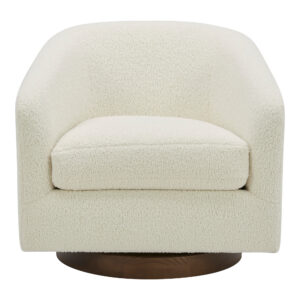 Light and cheerful. Calm and relaxed. The Oscy swivel chair is a cloud of comfort that brings airy energy and convenience into your living room with its 360° swivel