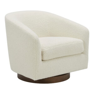 floating base design. Idyllic for a reading nook or as an accent chair