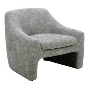 Kenzie’s padded form and fully upholstered legs make it an elegant statement piece. Perfect for lounging or extra seating