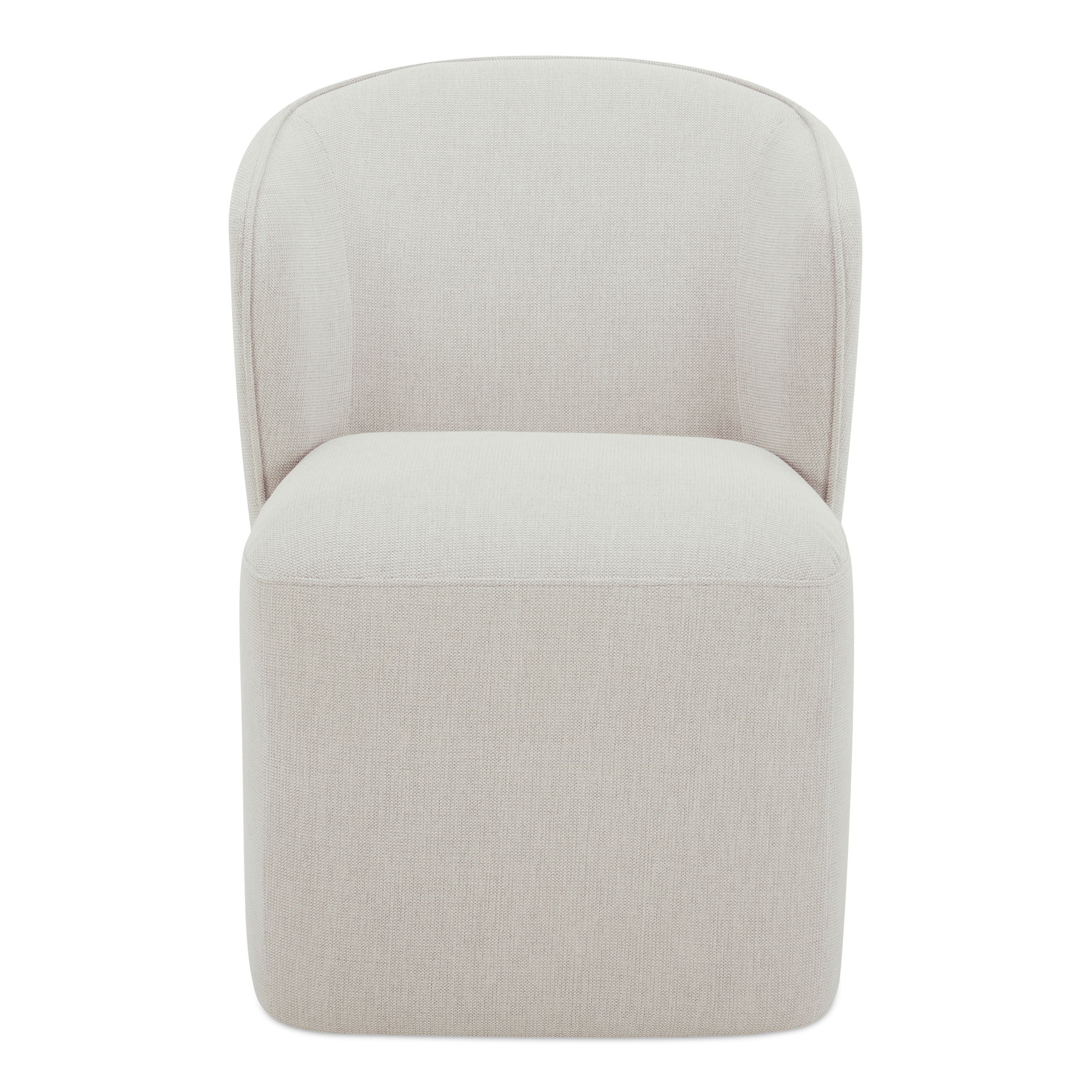 Larson Rolling Dining Chair Heather Grey