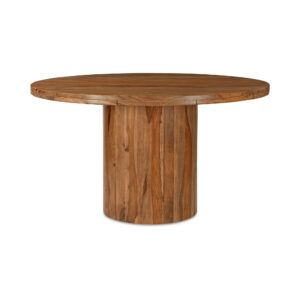 A table that doesn’t shout—it just shows up and holds the room. Taran keeps dining easy